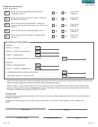 Form T2046 Tax Return Where Registration of a Charity Is Revoked - Canada, Page 2