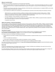 Form NR303 Declaration of Eligibility for Benefits (Reduced Tax) Under a Tax Treaty for a Hybrid Entity - Canada, Page 3