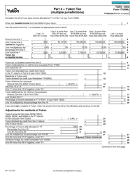 Form T2203 (9411-C; YT428MJ) Part 4 Yukon Tax (Multiple Jurisdictions) - Canada