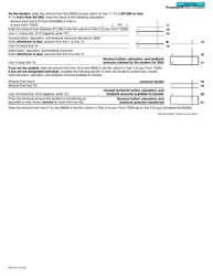 Form T2203 (9414-S11) Schedule NU(S11)MJ Nunavut Tuition, Education, and Textbook Amounts - Canada, Page 2