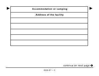 Form 5006-D1 Worksheet ON479 Ontario (Large Print) - Canada, Page 3