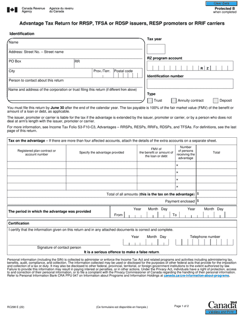 Form RC298  Printable Pdf