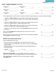 Form GST191 Gst/Hst New Housing Rebate Application for Owner-Built Houses - Canada, Page 4