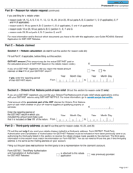 Form GST189 General Application for Gst/Hst Rebates - Canada, Page 3