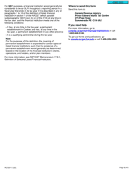 Form RC7201 Reporting Entity Election or Notice of Revocation for a Selected Listed Financial Institution for Gst/Hst and Qst Purposes or Only for Qst Purposes - Canada, Page 6