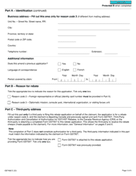 Form GST498 Gst/Hst Rebate Application for Foreign Representatives, Diplomatic Missions, Consular Posts, International Organizations, or Visiting Forces Units - Canada, Page 2