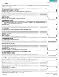 Form T1079-WS Principal Residence Worksheet - Canada, Page 2