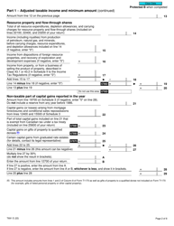 Form T691 Alternative Minimum Tax - Canada, Page 2