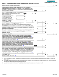 Form T691 Alternative Minimum Tax - Canada, Page 3