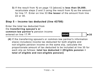 Form T1032 Joint Election to Split Pension Income (Large Print) - Canada, Page 14