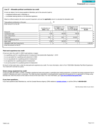 Form T3MB Manitoba Tax - Canada, Page 2