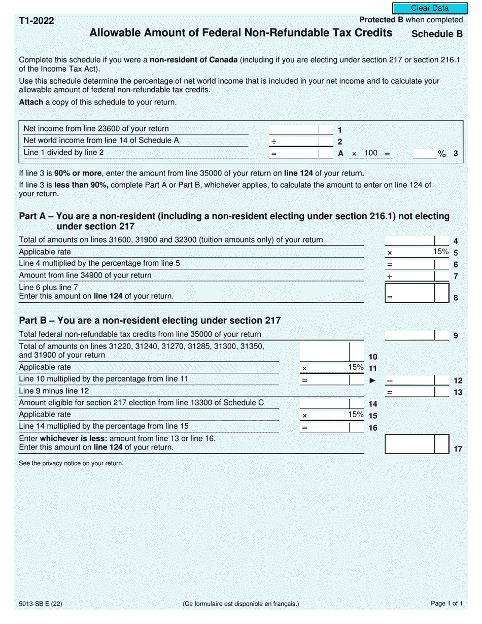 Form 5013 Schedule B 2022 Fill Out, Sign Online and Download