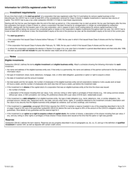 Form T2152 Part X.3 Tax Return for a Labour-Sponsored Venture Capital Corporation - Canada, Page 3