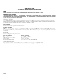 Form SRA Statement of Resignation of Registered Agent (Domestic or Foreign Business Entity) - Kentucky, Page 2