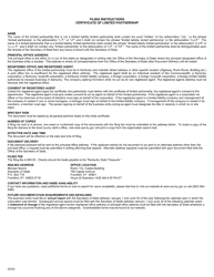 Form KNP Certificate of Limited Partnership (Domestic Business Entity) - Kentucky, Page 2