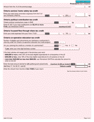 Form 5006-TC (ON479) Ontario Credits - Canada, Page 2