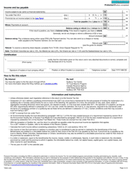 Form T3M Environmental Trust Income Tax Return - Canada, Page 2