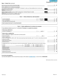 Form T3ON Ontario Tax - Canada, Page 2