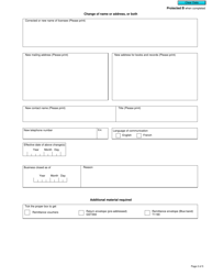 Form B263 Excise Duty Return - Licensed User - Canada, Page 2