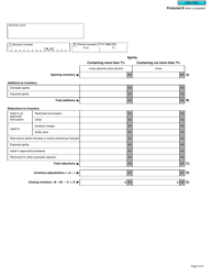 Form B263 Excise Duty Return - Licensed User - Canada, Page 3