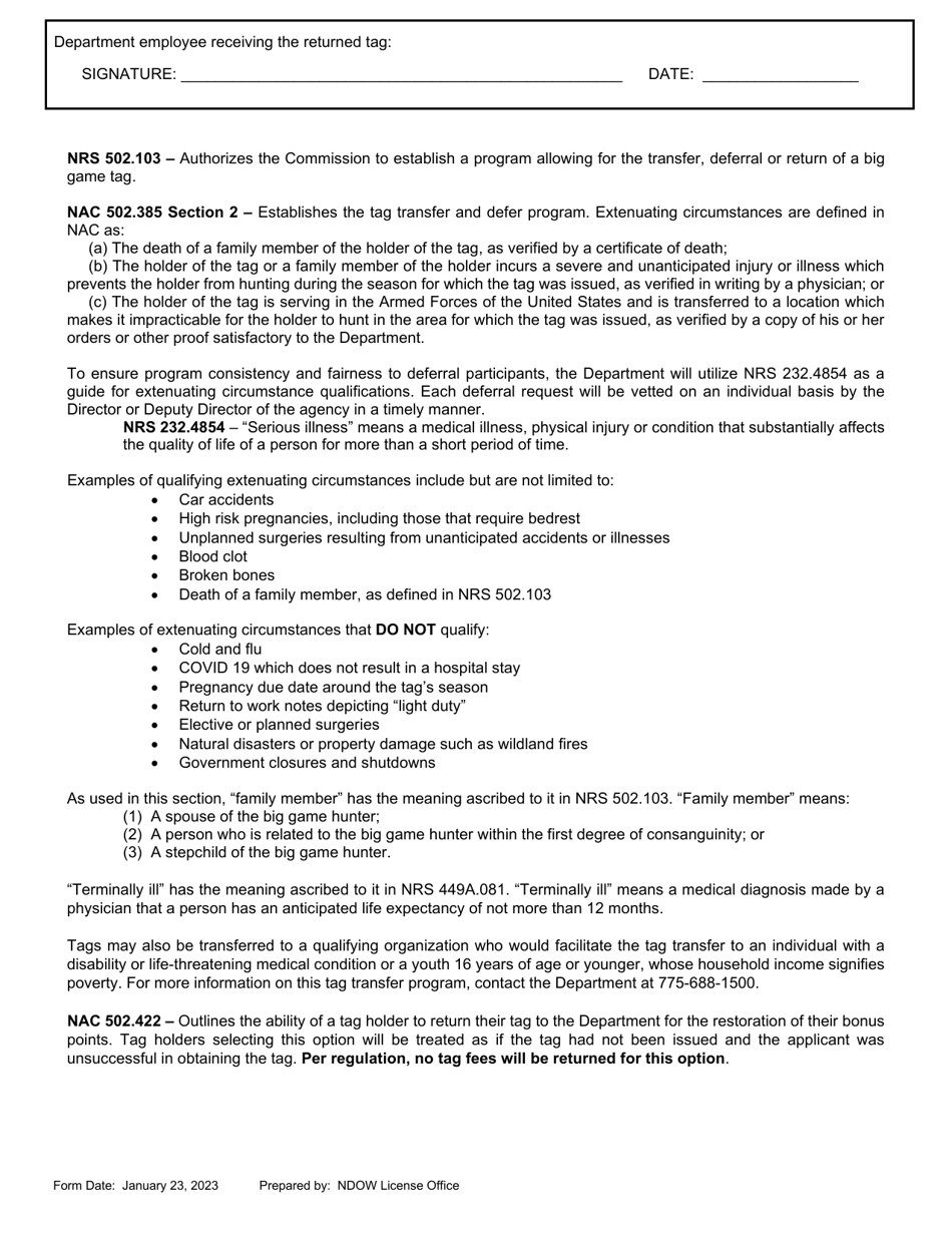 Client Return of Game Tag - Nevada, Page 3