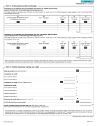 Form T2 Schedule 428 British Columbia Training Tax Credit (2020 and Later Tax Years) - Canada, Page 3