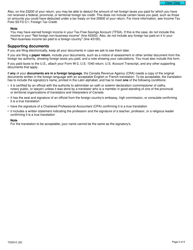 Form T2209 Federal Foreign Tax Credits - Canada, Page 2