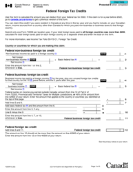 Form T2209 Federal Foreign Tax Credits - Canada, Page 3