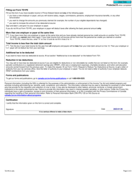 Form TD1PE Prince Edward Island Personal Tax Credits Return - Canada, Page 2