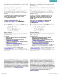 Form T4PS SUM Employees Profit Sharing Plan Allocations and Payments - Canada (English/French), Page 2