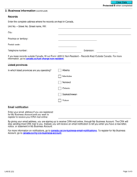 Form L400 Fuel Charge Registration - Canada, Page 3