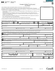 Form T3ATH-IND Amateur Athlete Trust Income Tax Return - Canada