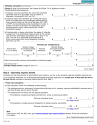 Form RC18 Calculating Automobile Benefits - Canada, Page 2