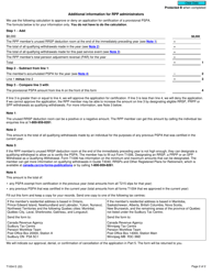 Form T1004 Applying for the Certification of a Provisional Pspa - Canada, Page 2