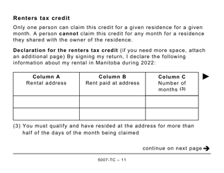 Form 5007-TC (MB479) Manitoba Credits (Large Print) - Canada, Page 11