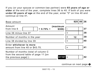 Form 5007-TC (MB479) Manitoba Credits (Large Print) - Canada, Page 13