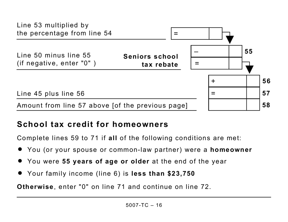 Form 5007-TC (MB479) Manitoba Credits (Large Print) - Canada, Page 16