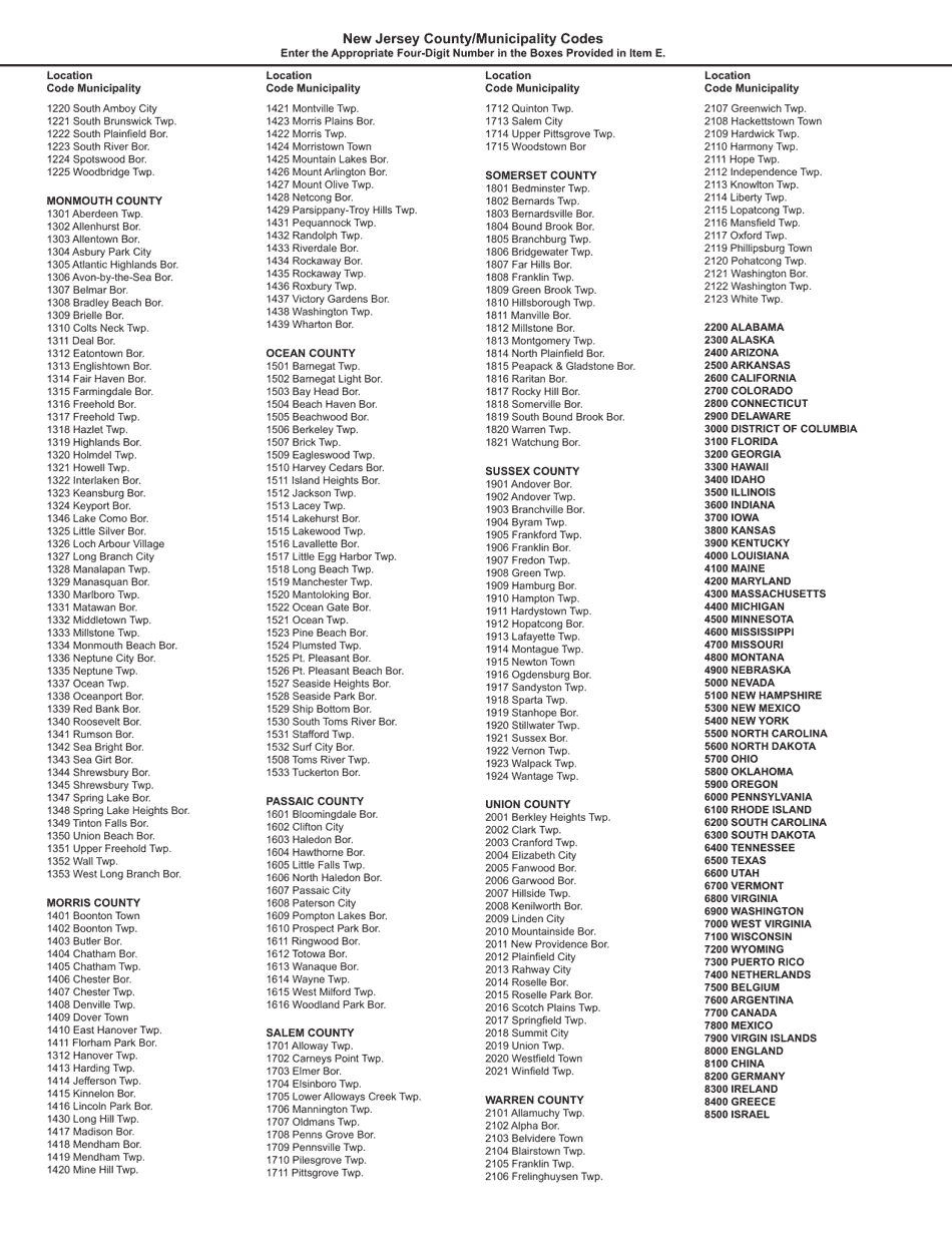 Form REG-1E Application for St-5 Exempt Organization Certificate for Nonprofit Exemption From Sales Tax - New Jersey, Page 8