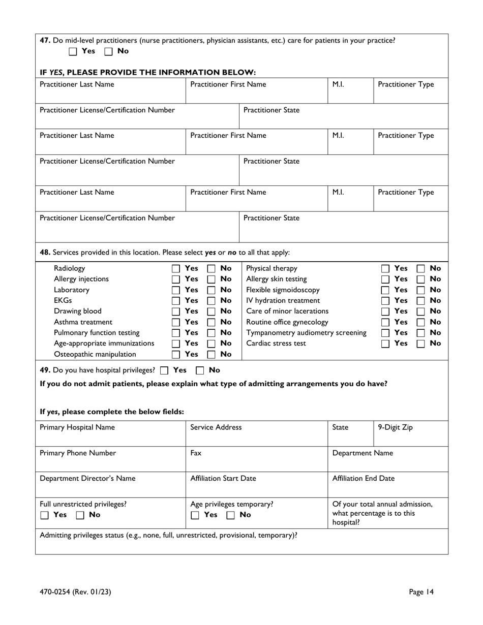 Form 470-0254 Iowa Medicaid Universal Provider Enrollment Application - Iowa, Page 14