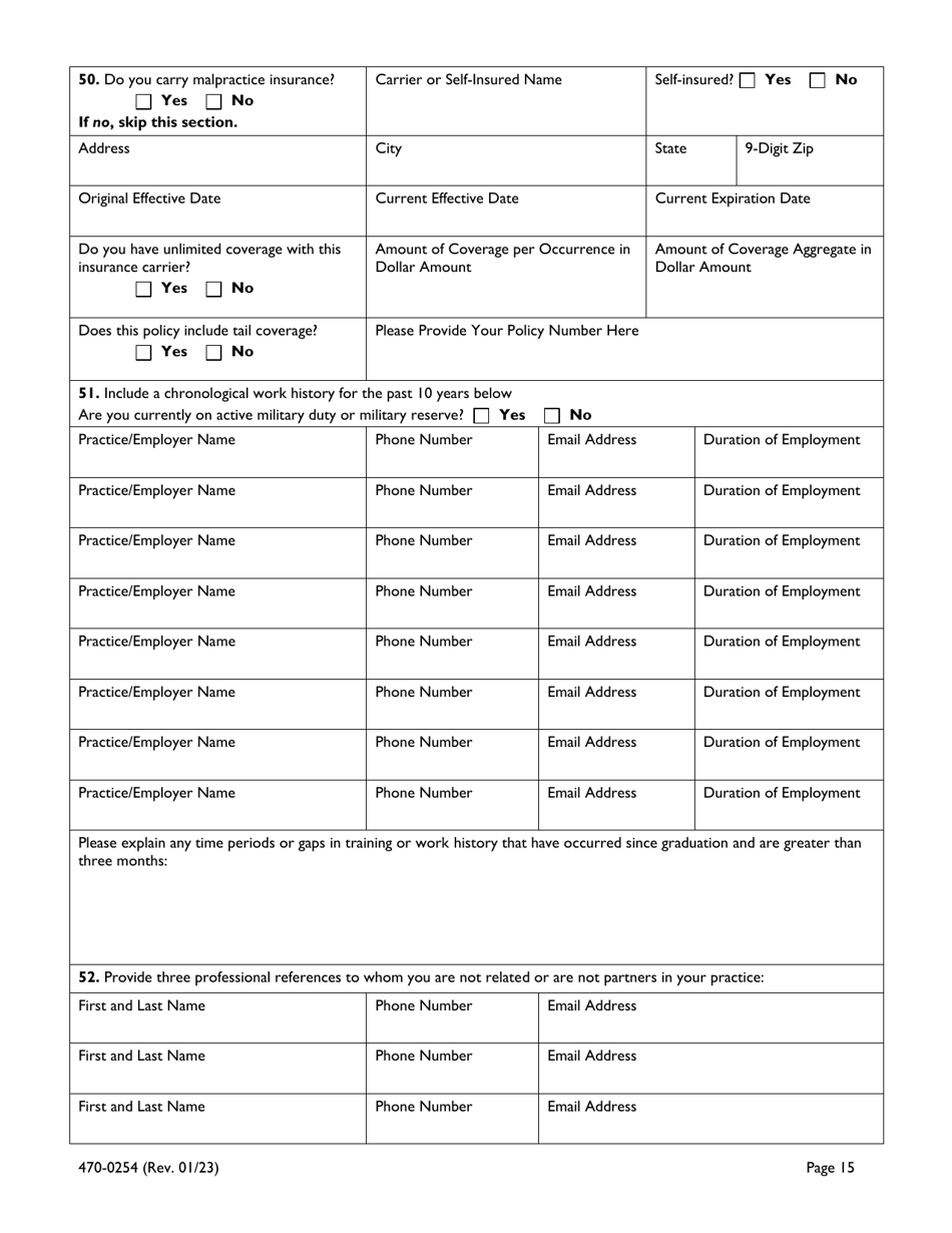 Form 470-0254 Iowa Medicaid Universal Provider Enrollment Application - Iowa, Page 15