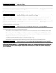 Formulario HCA22-853 Participacion En Servicios De Salud En El Hogar (Exclusion/Rechazo De Servicios) - Washington (Spanish), Page 2