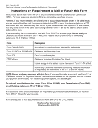 Form 511-EF Oklahoma Individual Income Tax Declaration for Electronic Filing - Oklahoma, Page 2