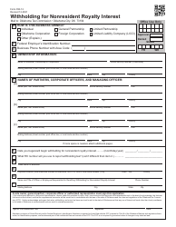 Document preview: Form OW-12 Withholding for Nonresident Royalty Interest - Oklahoma