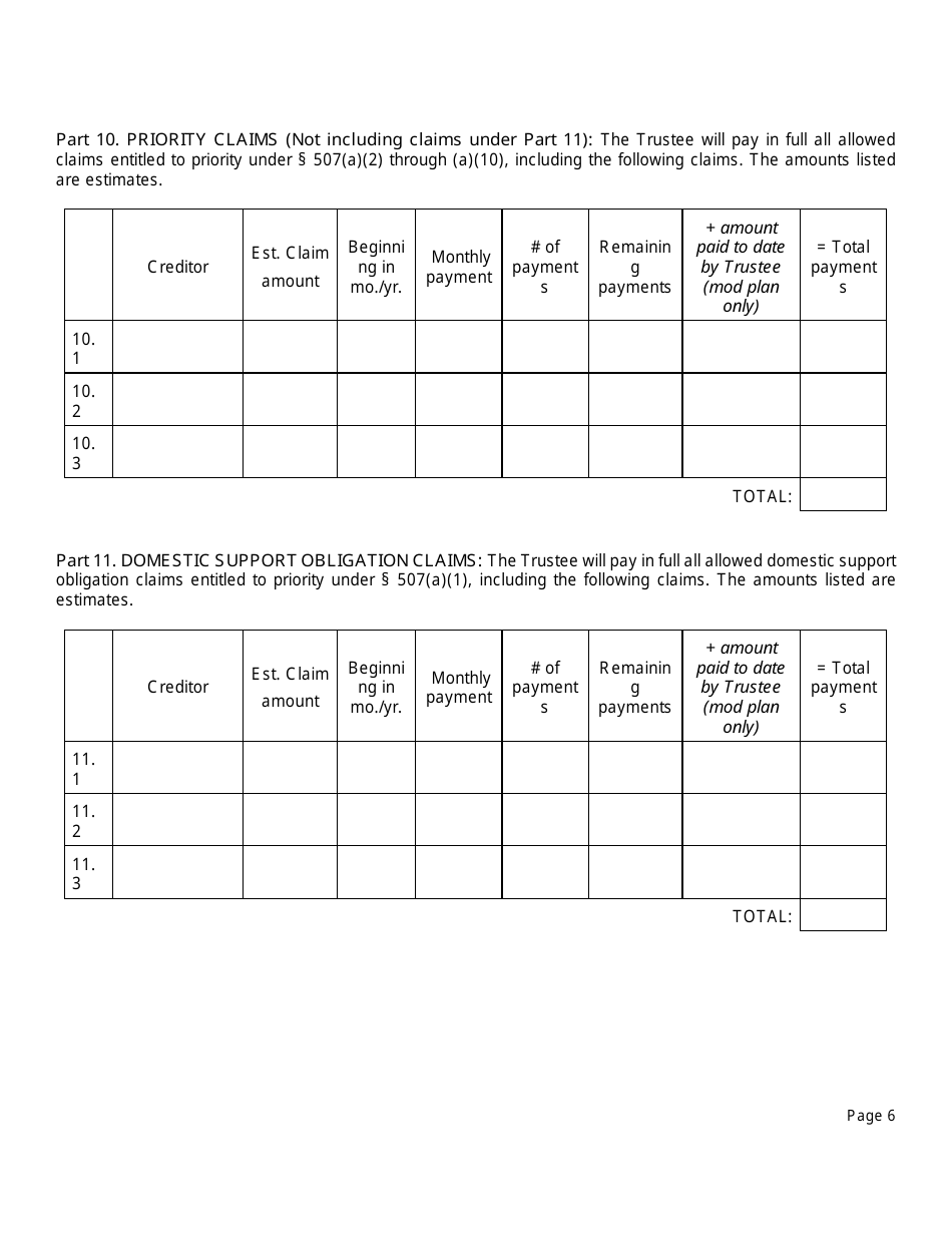Chapter 13 Plan - North Dakota, Page 6