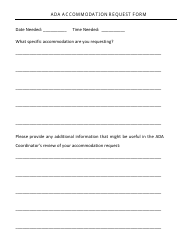 Ada Accommodation Request Form - First Judicial District Court - New Mexico, Page 2