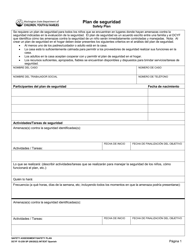 Document preview: DCYF Formulario 15-259 Plan De Seguridad - Washington (Spanish)