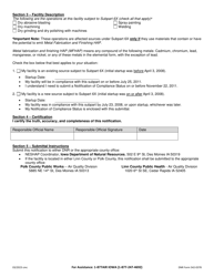 DNR Form 542-0378 Metal Fabrication and Finishing Initial Notification - Area Source Rule for Nine Metal Fabrication and Finishing Source Categories - Iowa, Page 2