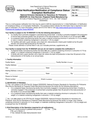 Document preview: DNR Form 542-0403 Initial Notification/Notification of Compliance Status/ Exemption Notification - National Emission Standards for Hazardous Air Pollutants (Neshap) for Area Sources: Prepared Feeds Manufacturing - Iowa