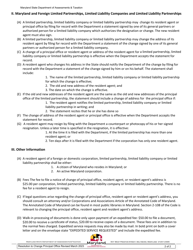 Resolution to Change Principal Office or Resident Agent - Maryland, Page 3