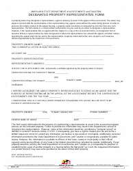 Document preview: Designated Property Representative Form - Maryland